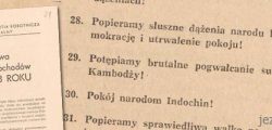 Żądamy zakazu broni masowej zagłady! Pokój narodom Indochin!